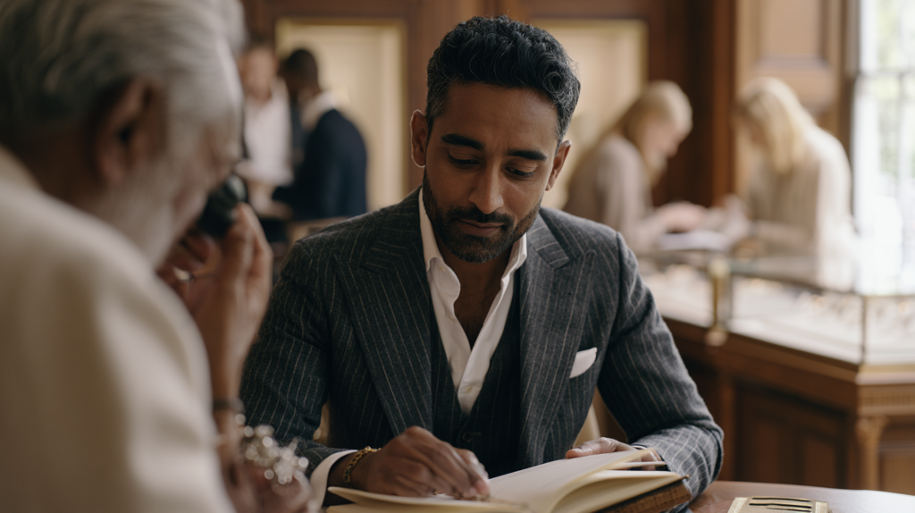 A jewellery sales associate staying up to date by staying curious