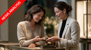 A sales associate negotiating price
