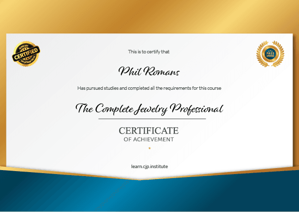 CJP Certificate Sample